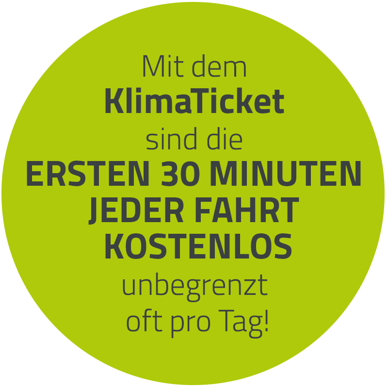 Hinweis Grafik für Infos: Die ersten 30 Minuten kostenlos