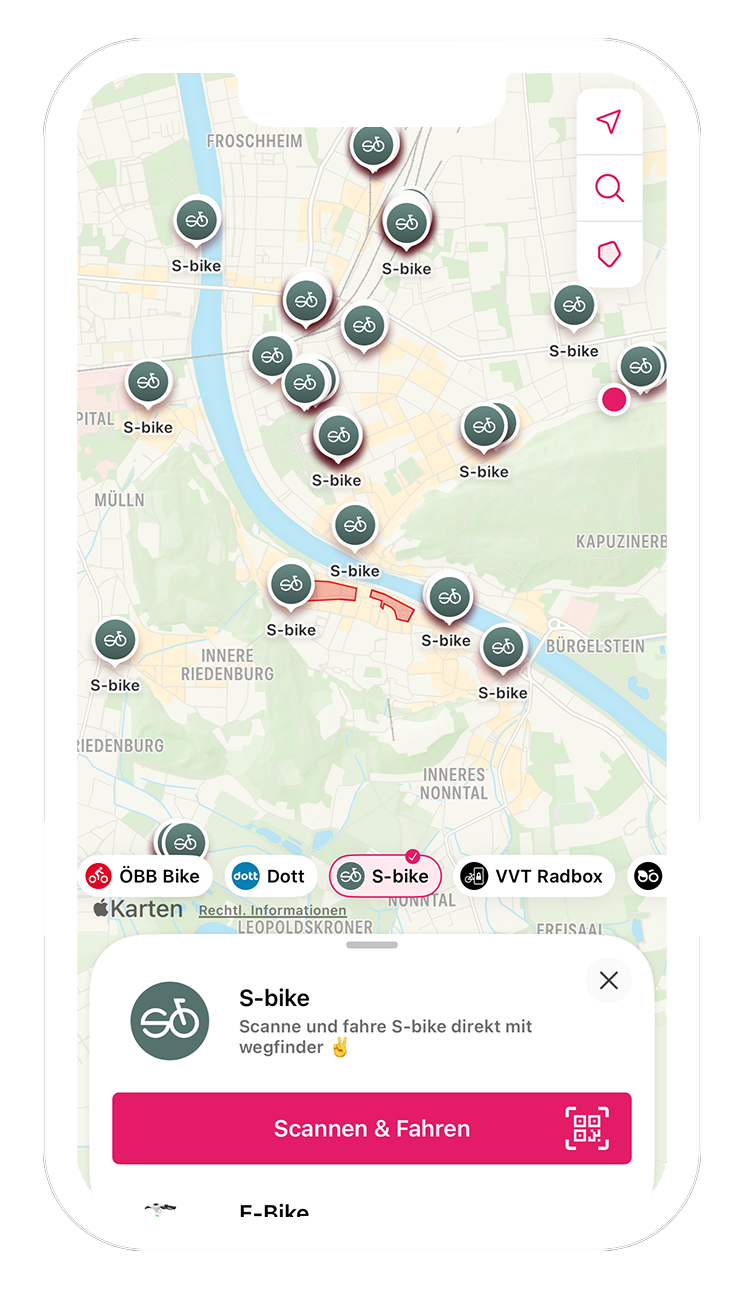 wegfinder app